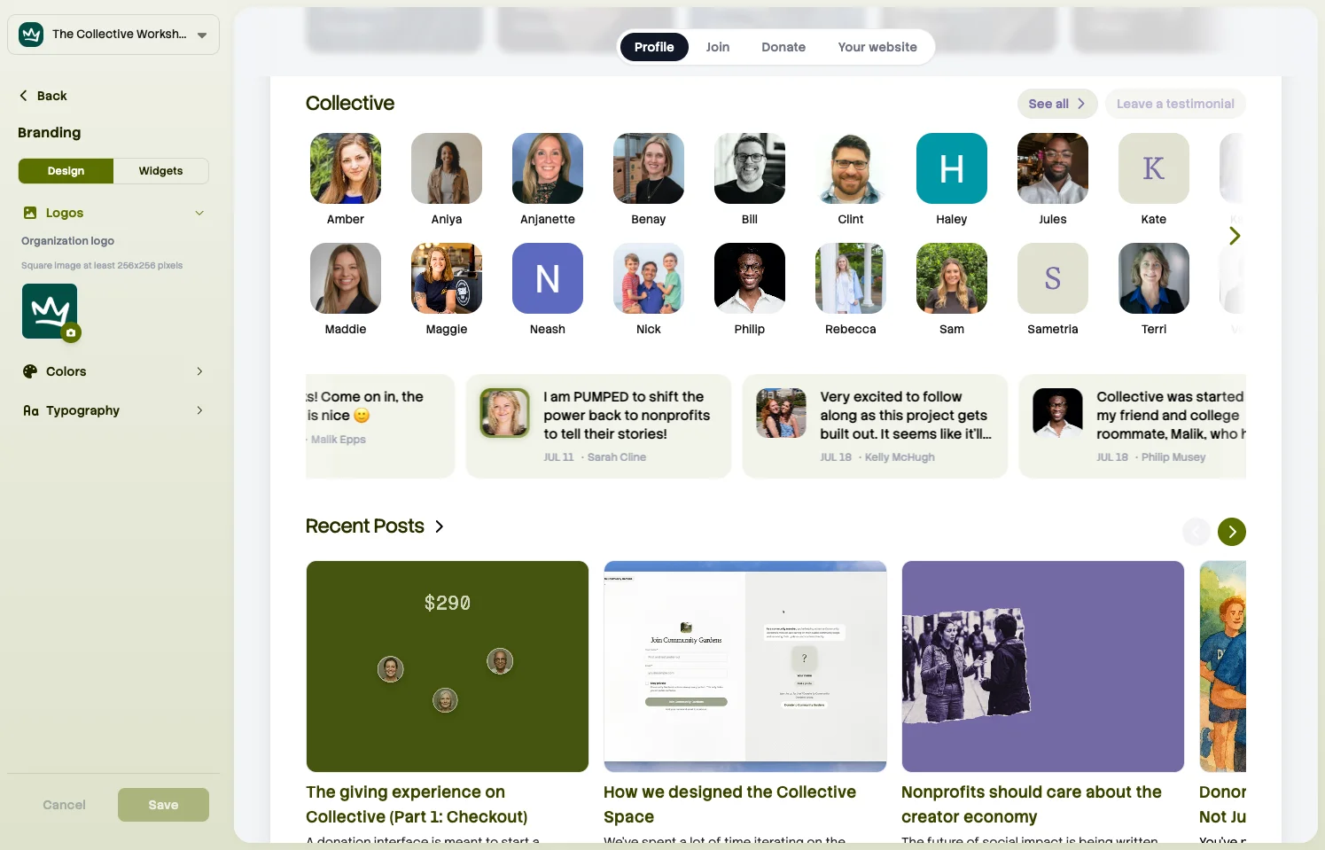 getcollective — second screen